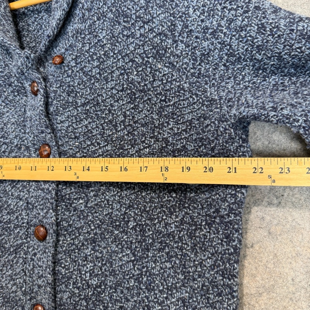 Brooks Brothers Lambs Wool Chunky Knit Shawl Loop Collar Cardigan Sweater XL - Picture 8 of 12
